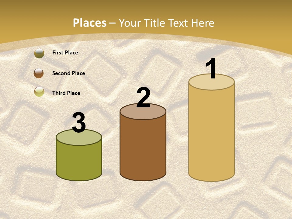 Coast Golden Texture PowerPoint Template