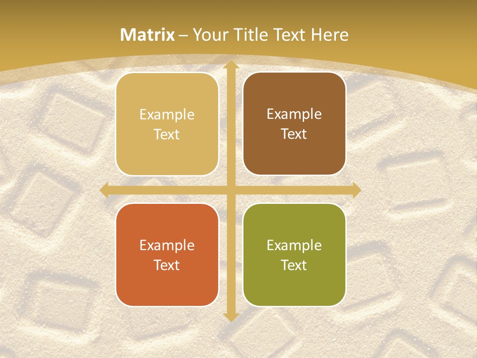 Coast Golden Texture PowerPoint Template