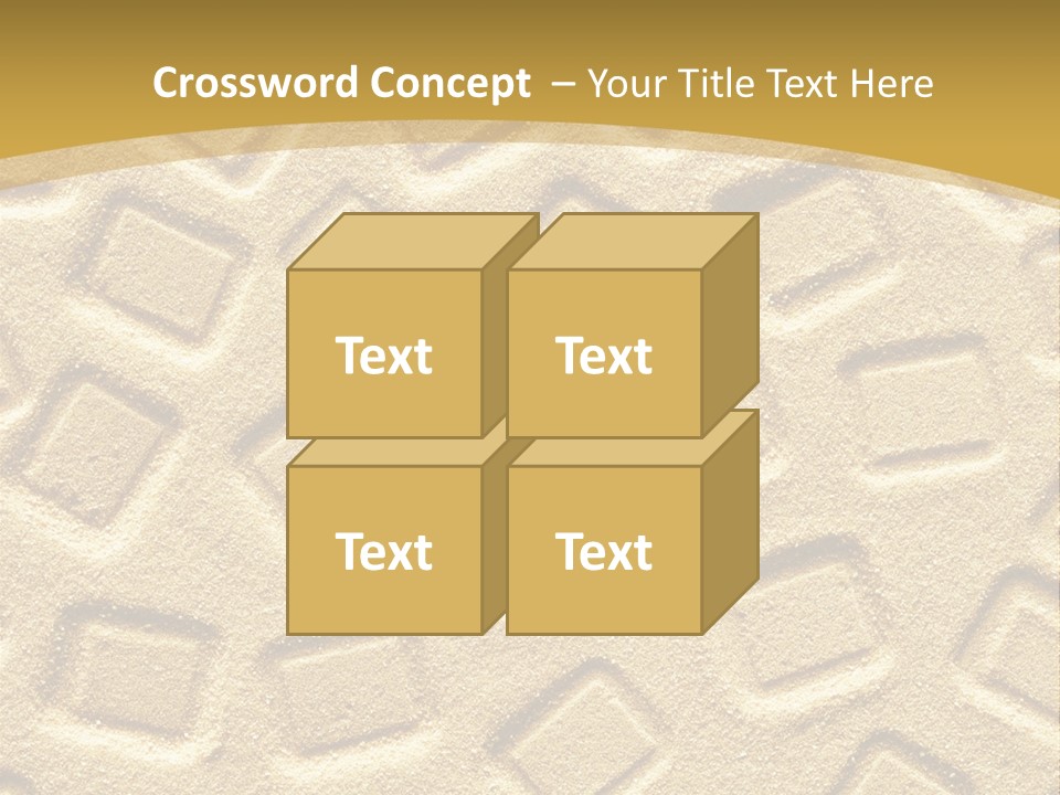 Coast Golden Texture PowerPoint Template