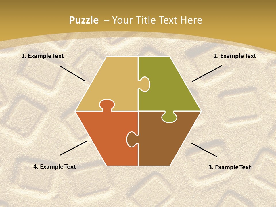 Coast Golden Texture PowerPoint Template