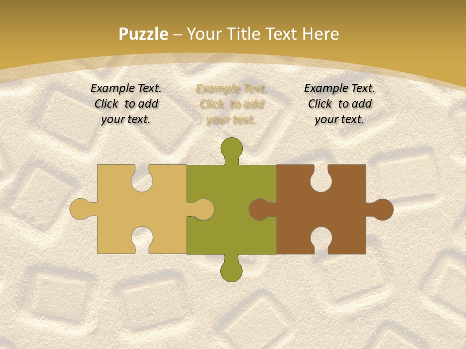 Coast Golden Texture PowerPoint Template