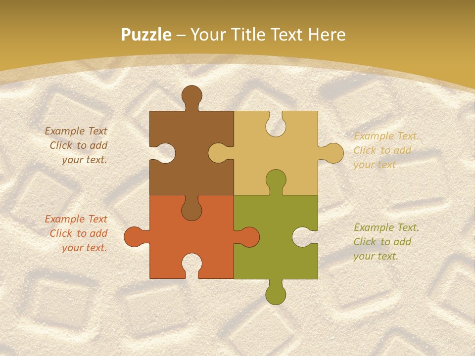 Coast Golden Texture PowerPoint Template