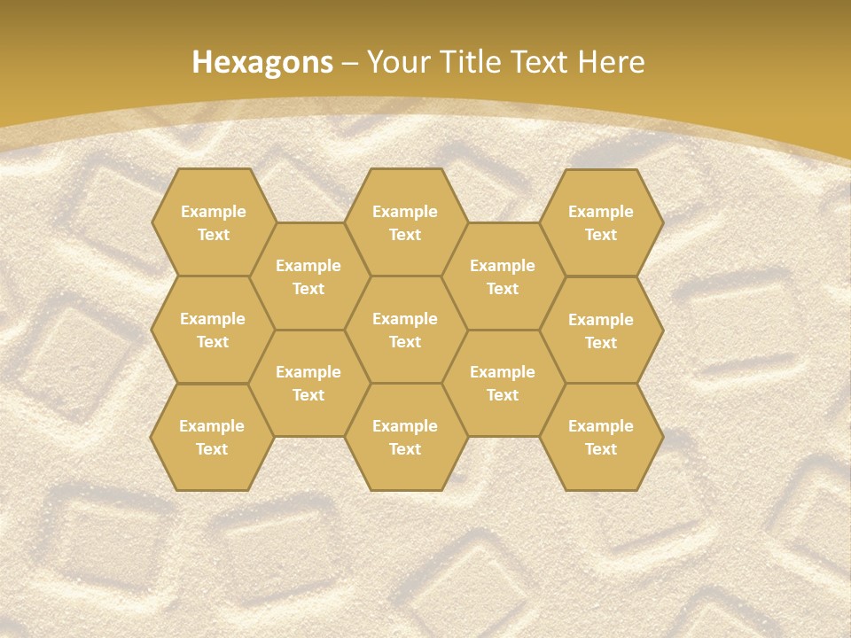 Coast Golden Texture PowerPoint Template