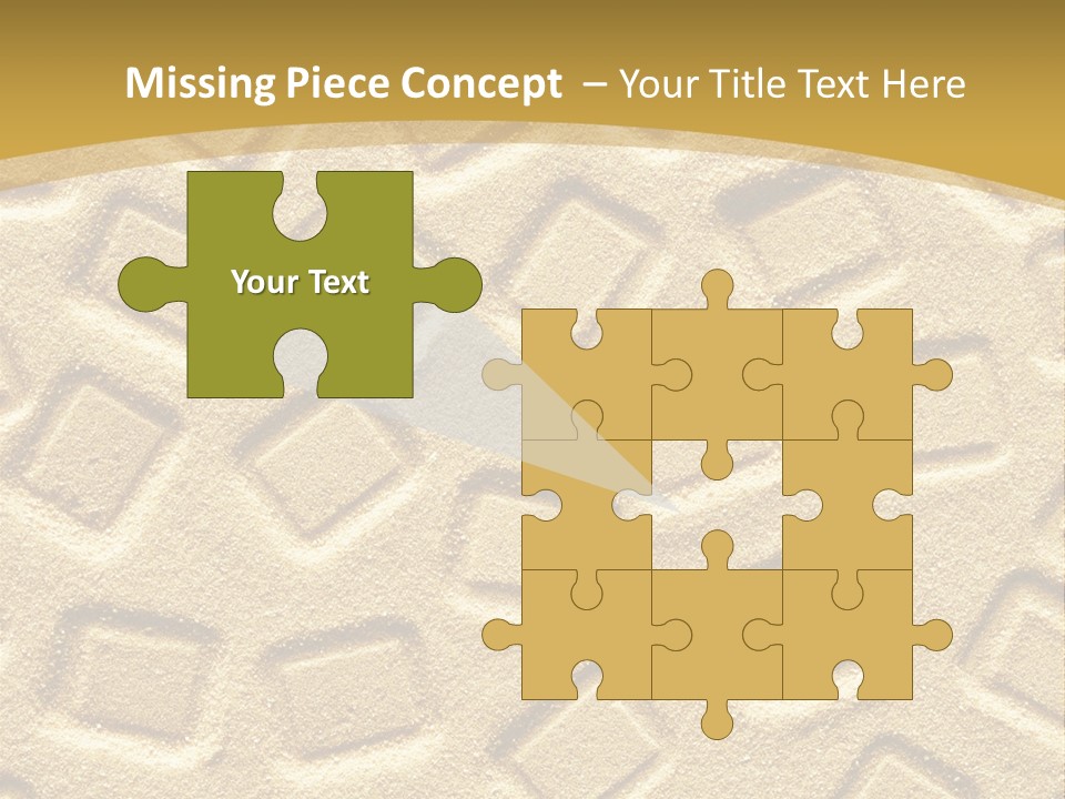 Coast Golden Texture PowerPoint Template