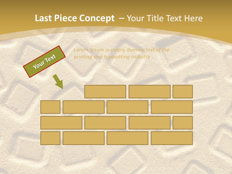 Coast Golden Texture PowerPoint Template
