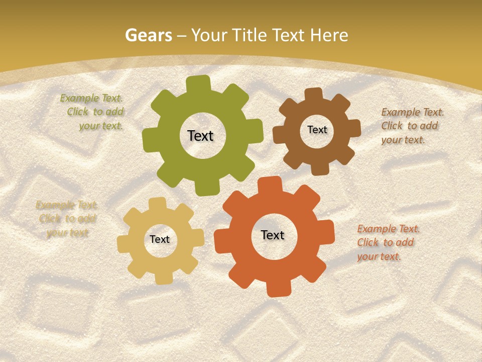 Coast Golden Texture PowerPoint Template