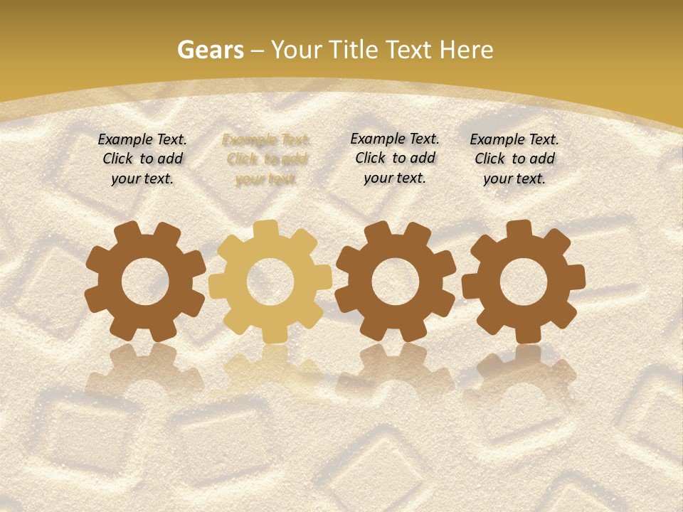 Coast Golden Texture PowerPoint Template