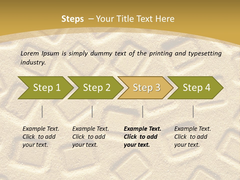 Coast Golden Texture PowerPoint Template