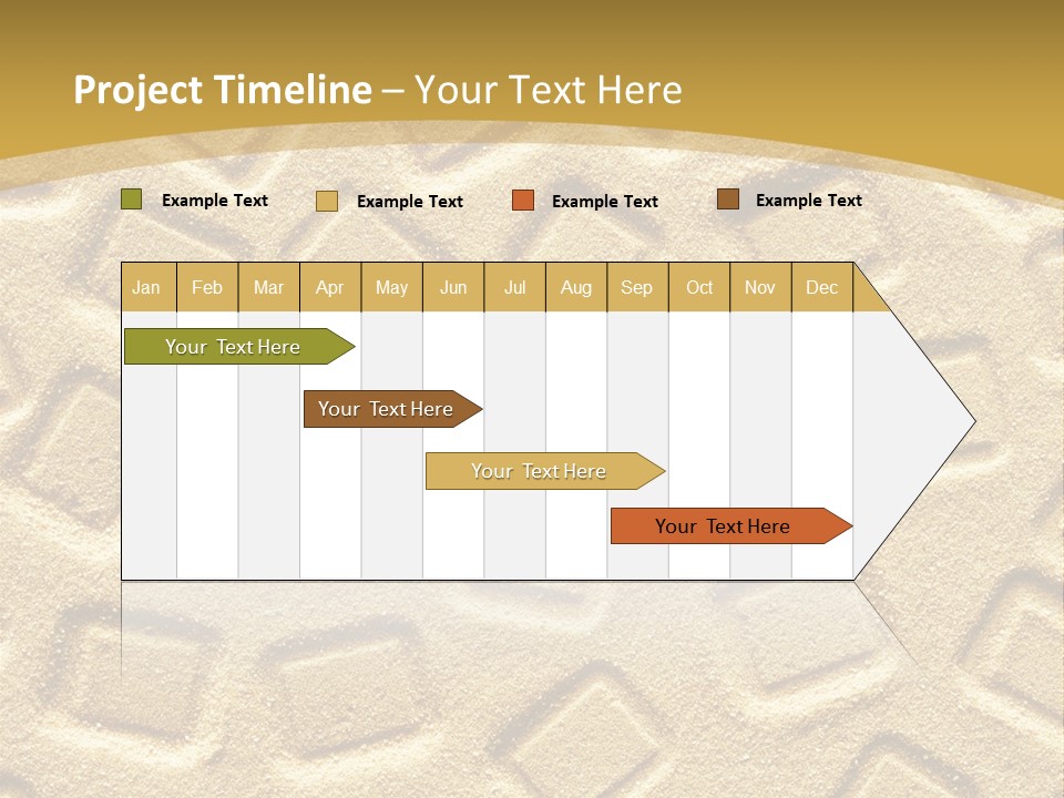 Coast Golden Texture PowerPoint Template