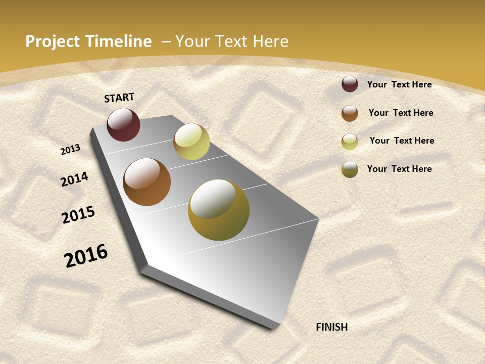 Coast Golden Texture PowerPoint Template