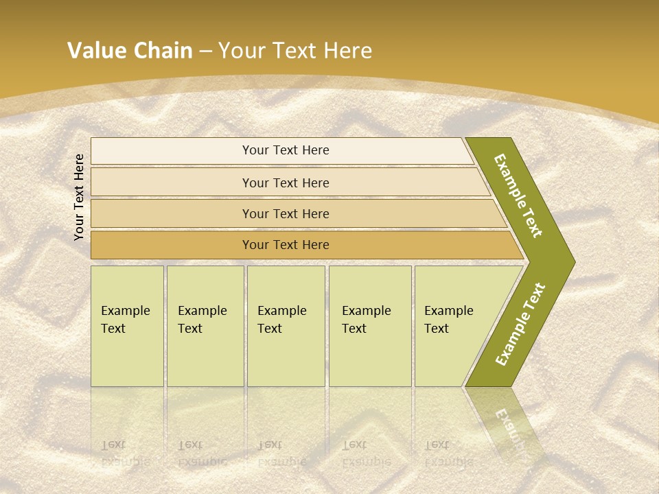 Coast Golden Texture PowerPoint Template