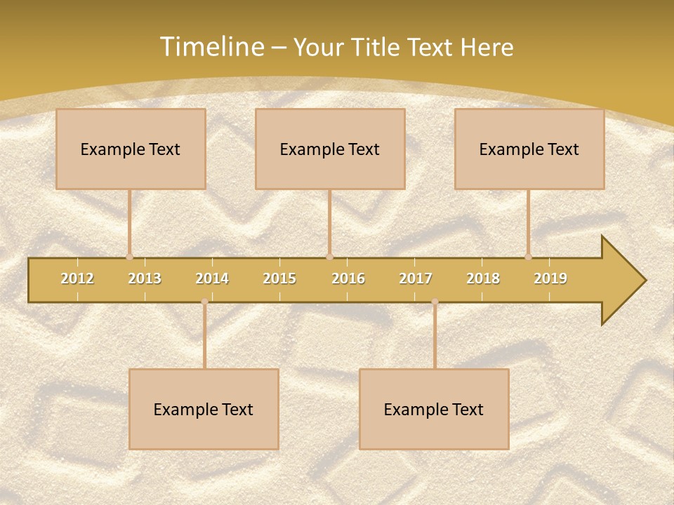 Coast Golden Texture PowerPoint Template