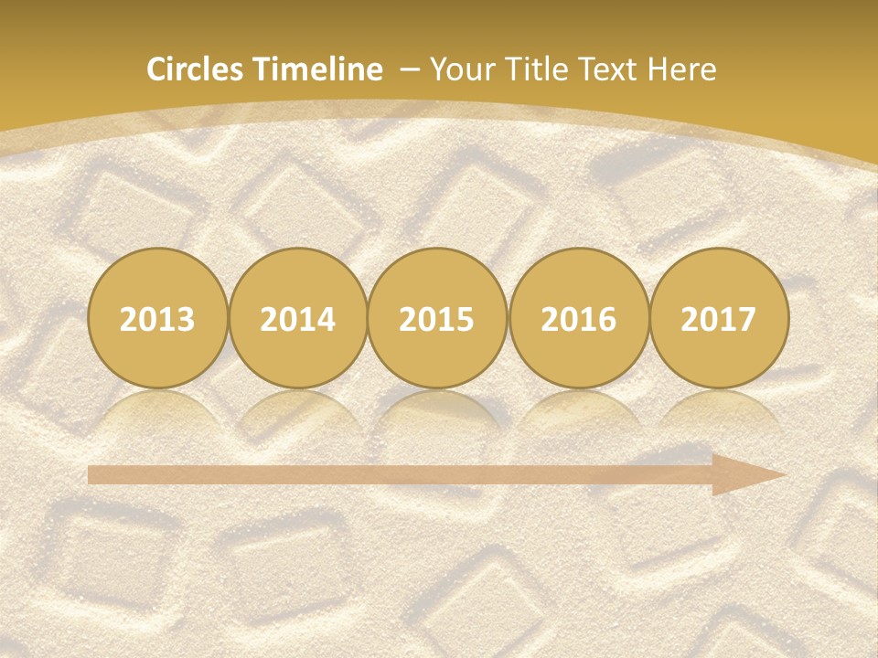 Coast Golden Texture PowerPoint Template