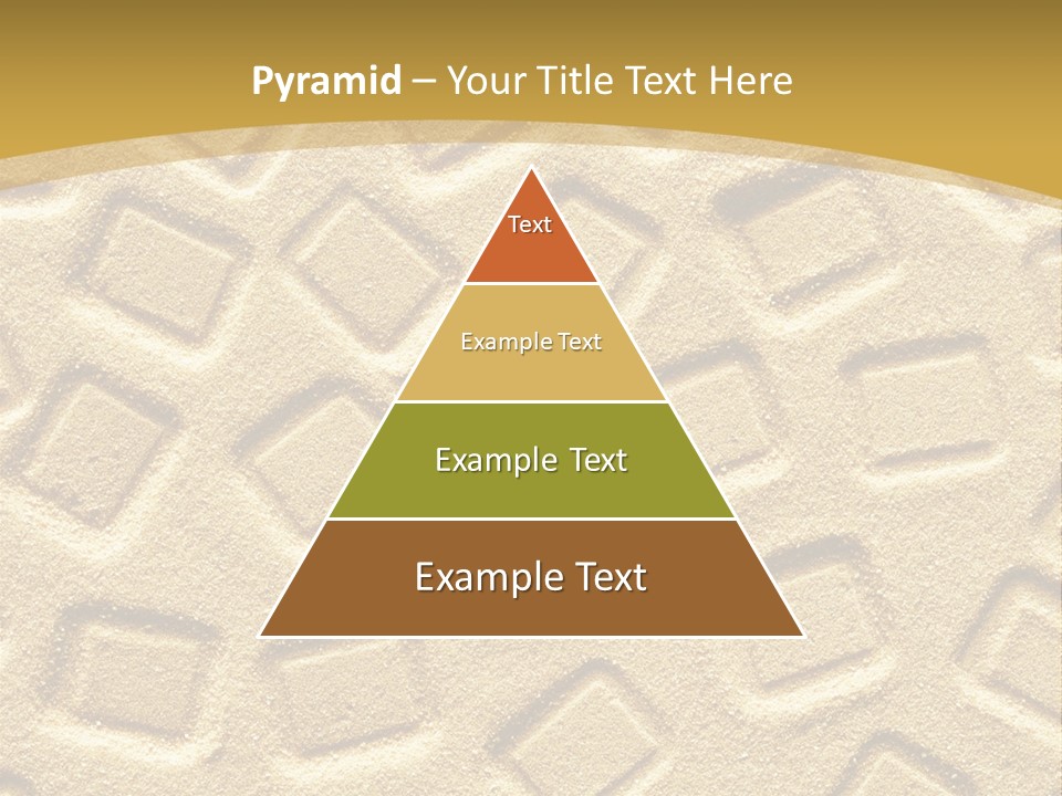 Coast Golden Texture PowerPoint Template