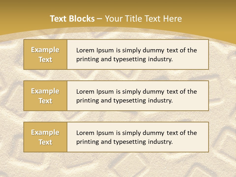 Coast Golden Texture PowerPoint Template