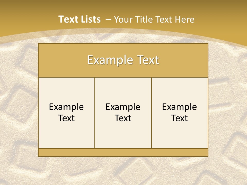 Coast Golden Texture PowerPoint Template