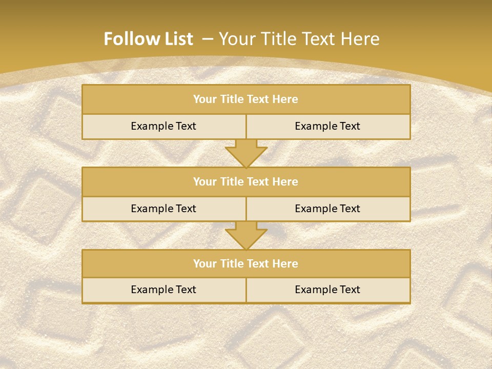 Coast Golden Texture PowerPoint Template