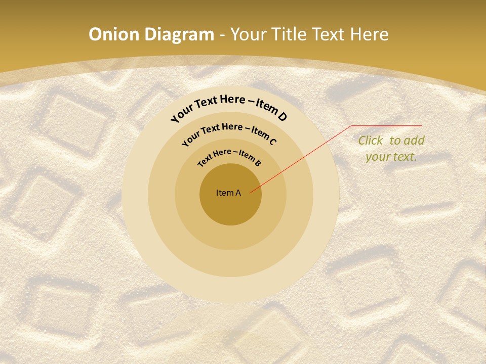 Coast Golden Texture PowerPoint Template