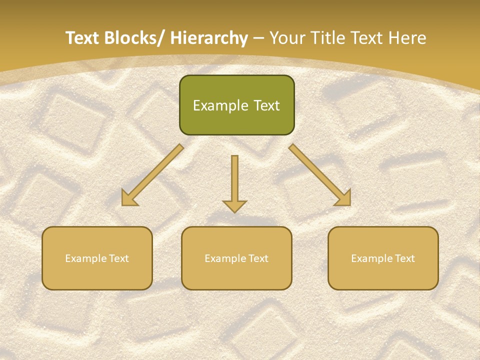 Coast Golden Texture PowerPoint Template