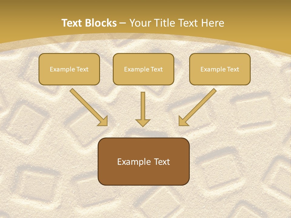 Coast Golden Texture PowerPoint Template