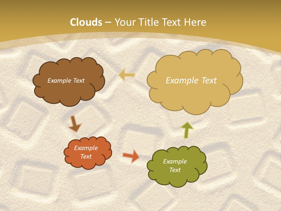 Coast Golden Texture PowerPoint Template