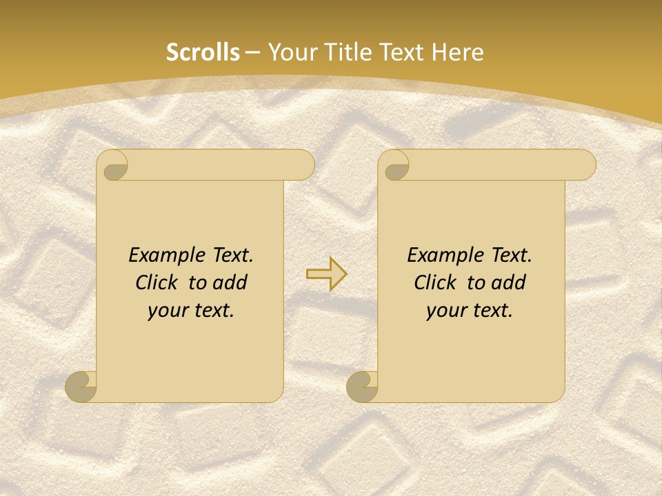 Coast Golden Texture PowerPoint Template