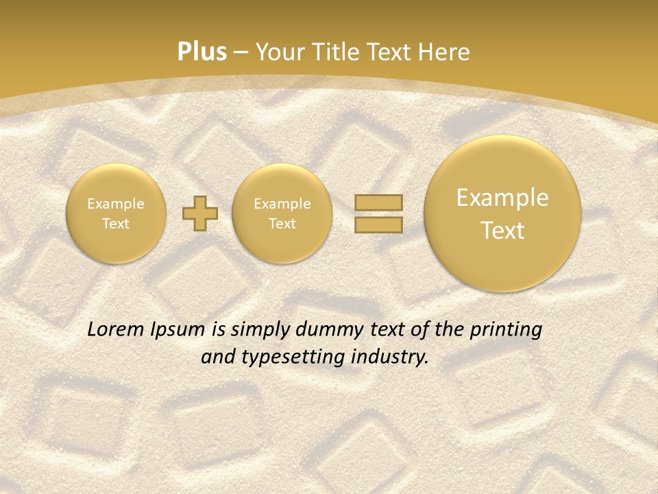 Coast Golden Texture PowerPoint Template