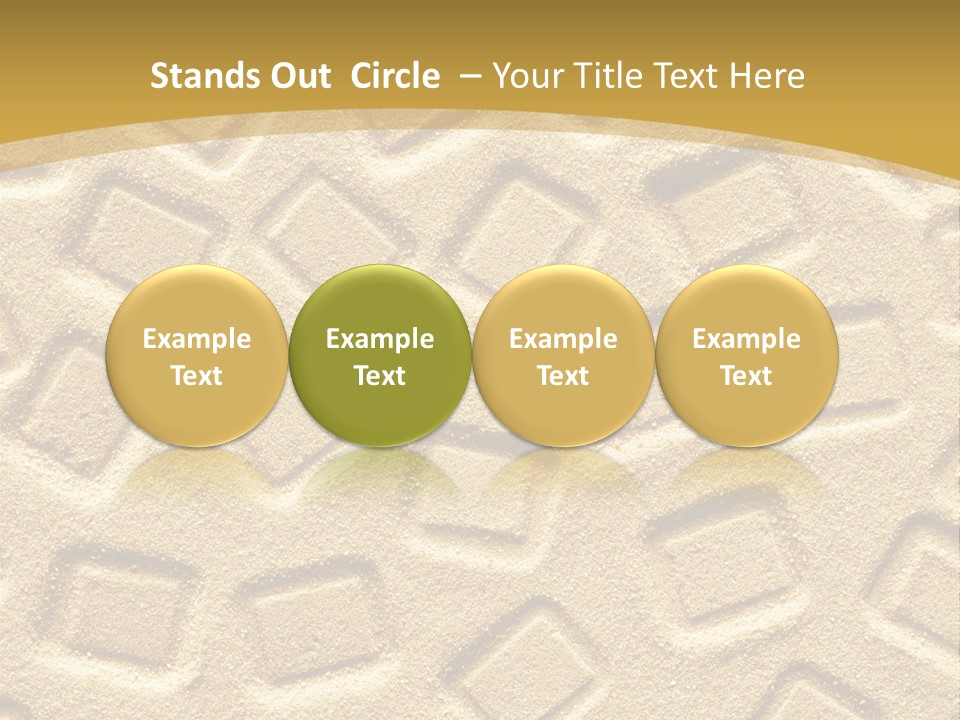 Coast Golden Texture PowerPoint Template