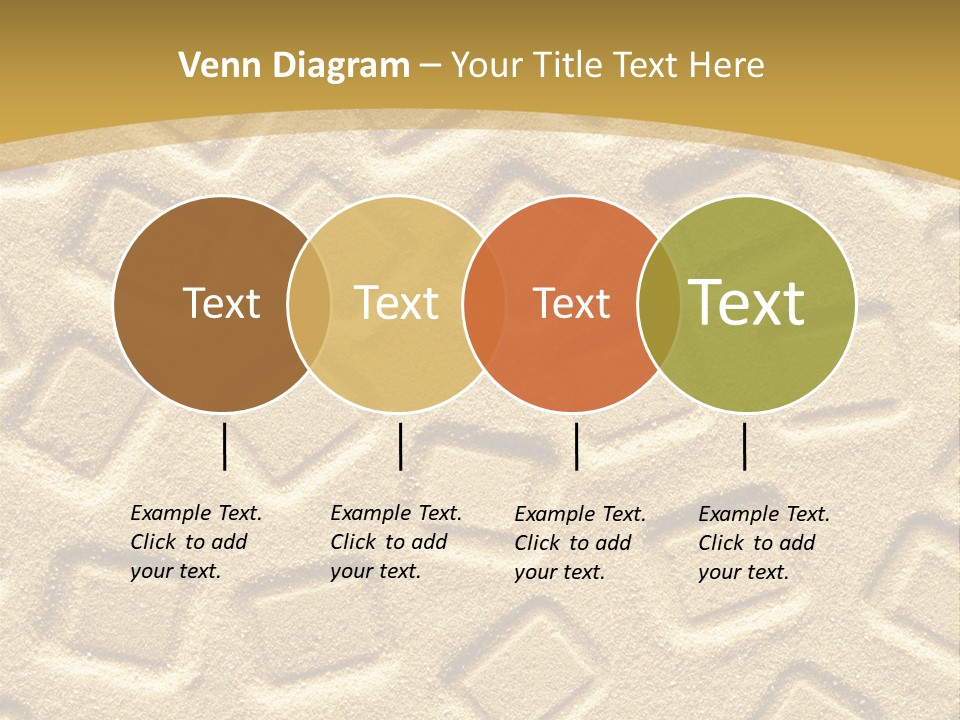 Coast Golden Texture PowerPoint Template