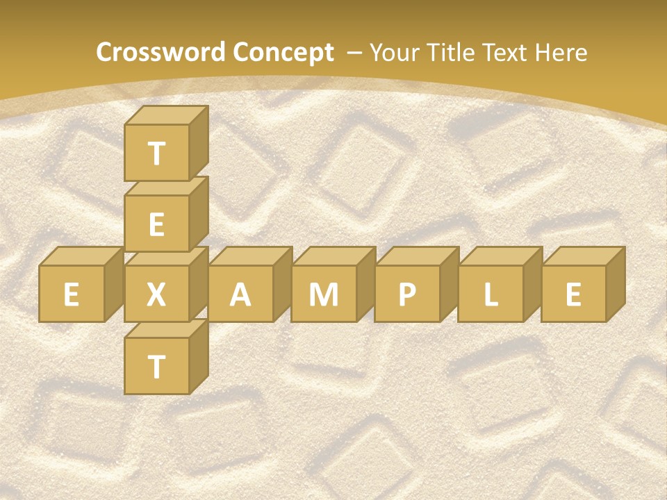 Coast Golden Texture PowerPoint Template