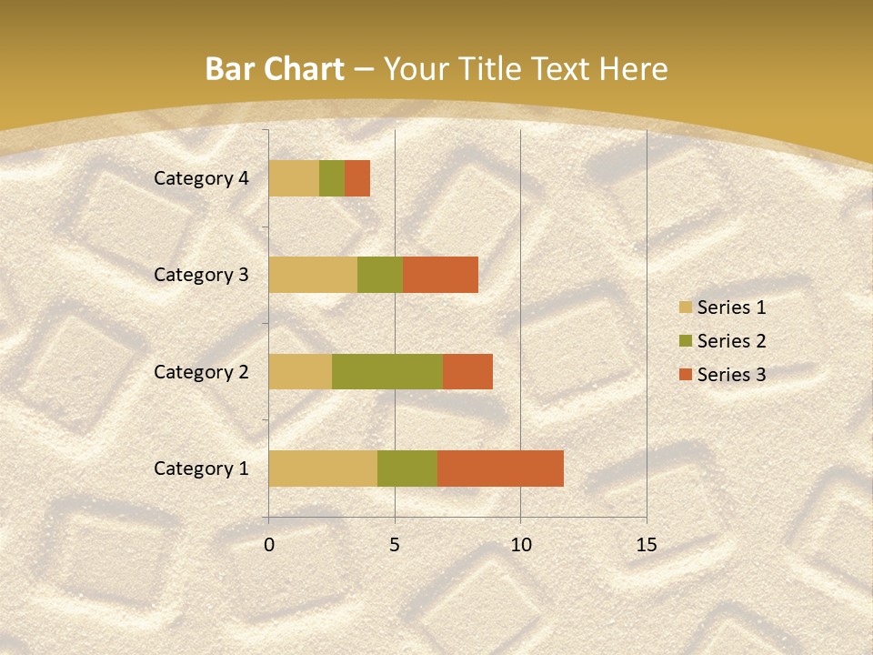 Coast Golden Texture PowerPoint Template