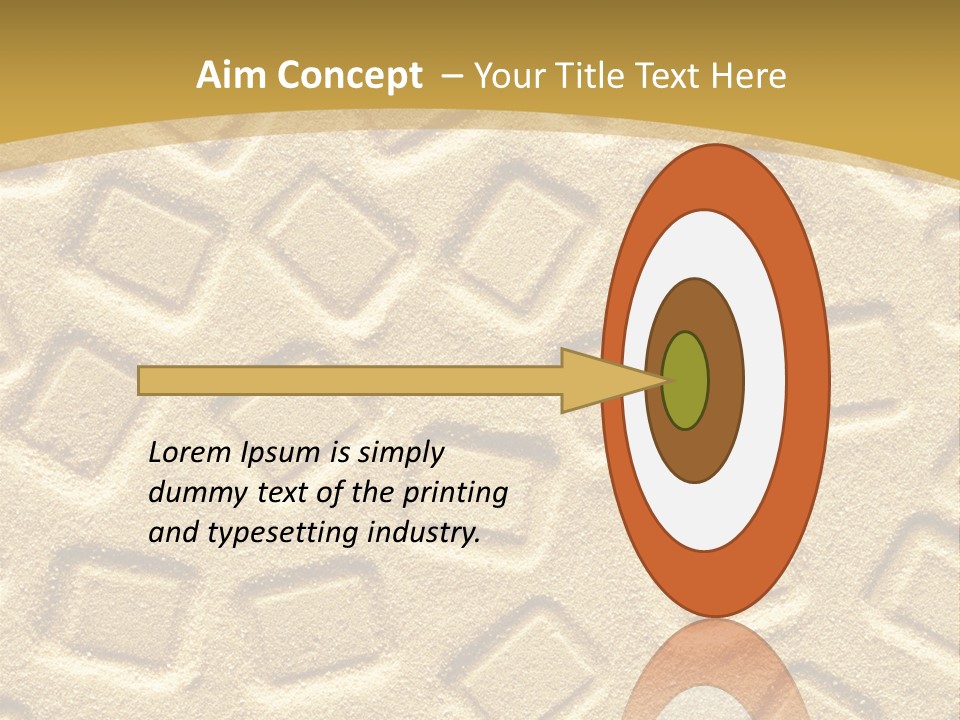 Coast Golden Texture PowerPoint Template