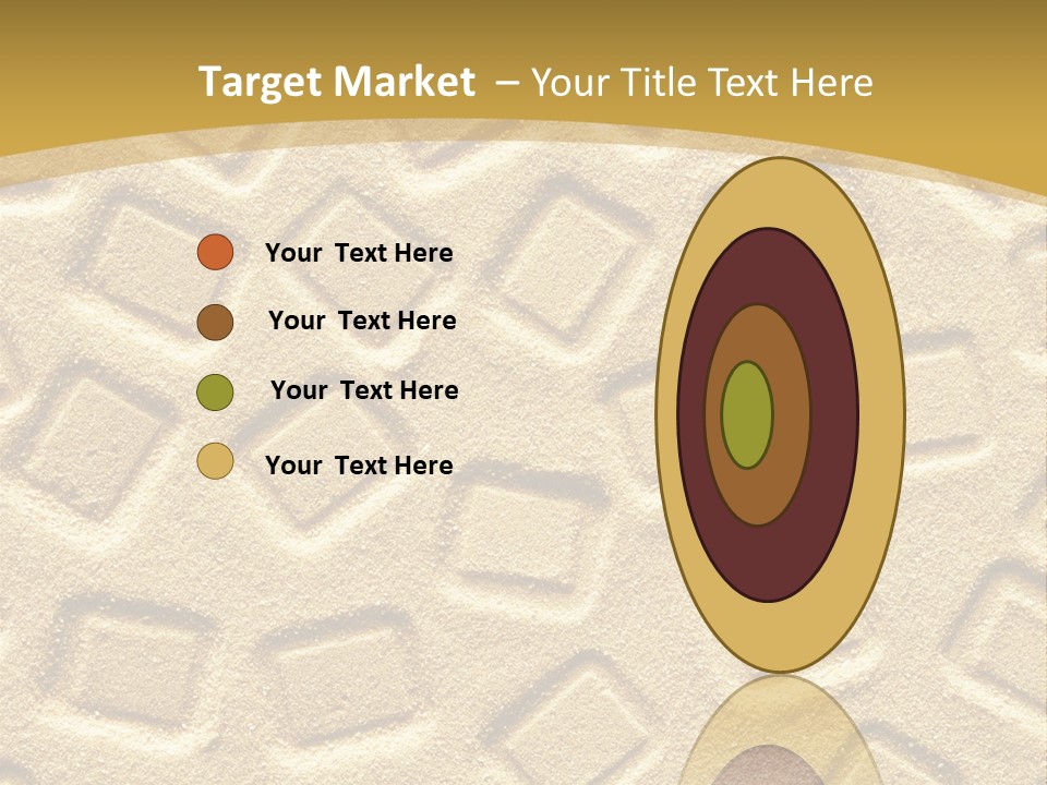 Coast Golden Texture PowerPoint Template