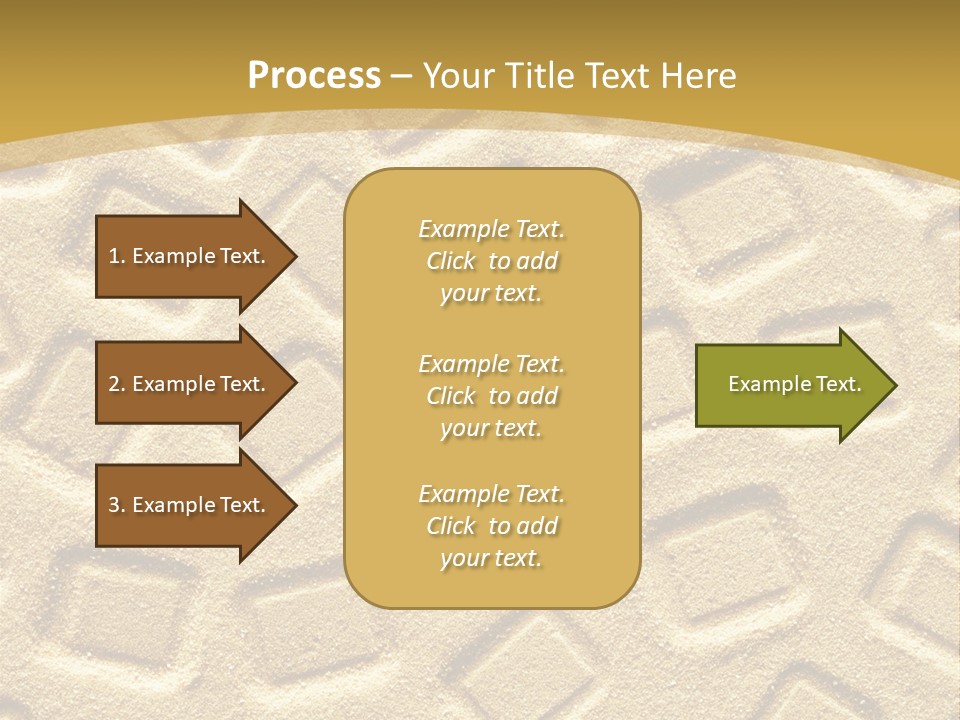 Coast Golden Texture PowerPoint Template