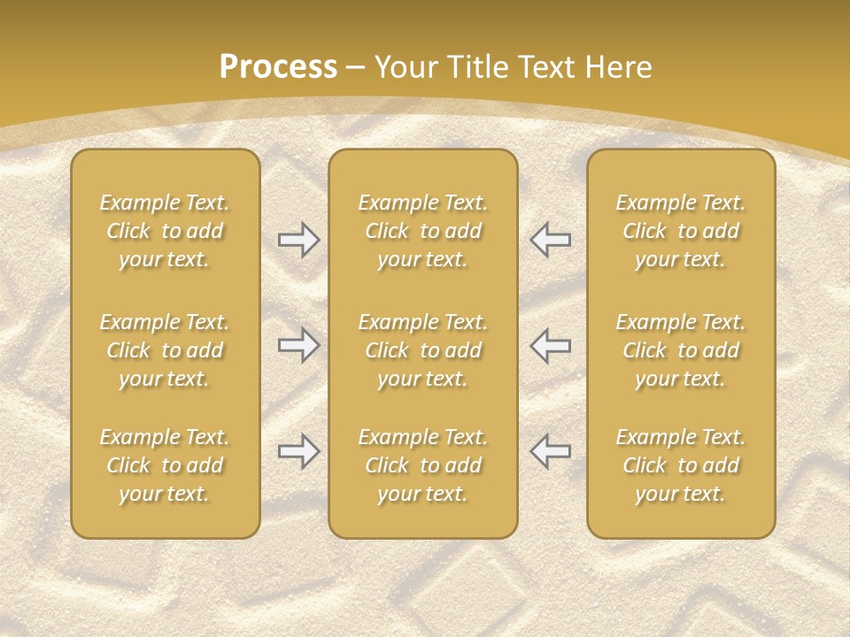 Coast Golden Texture PowerPoint Template