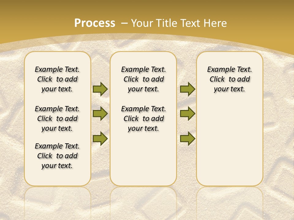 Coast Golden Texture PowerPoint Template