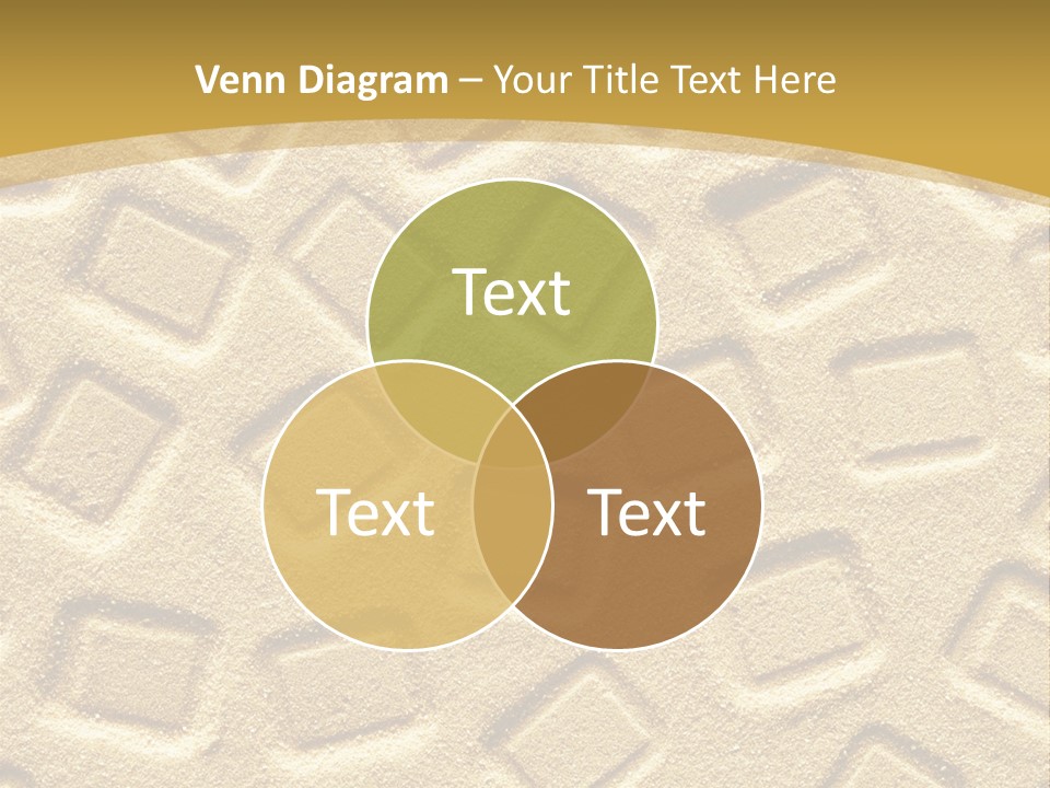 Coast Golden Texture PowerPoint Template