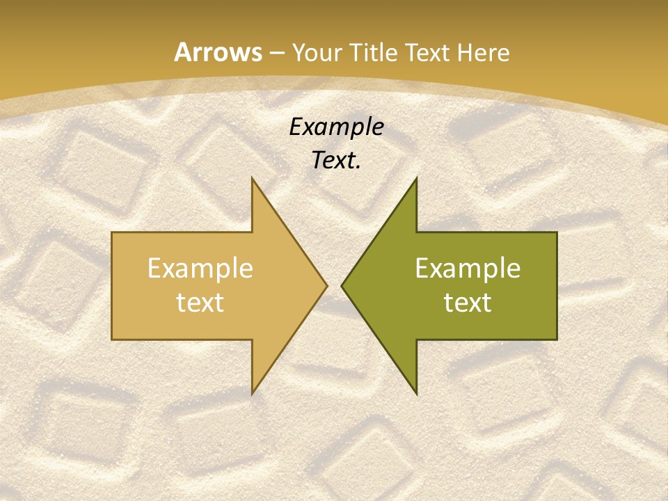 Coast Golden Texture PowerPoint Template