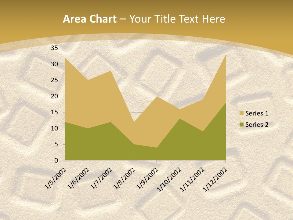 Coast Golden Texture PowerPoint Template