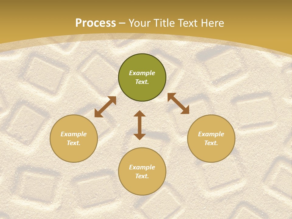 Coast Golden Texture PowerPoint Template