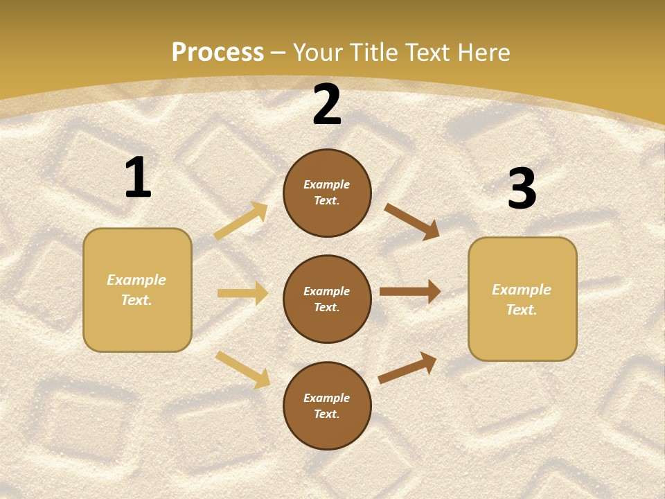 Coast Golden Texture PowerPoint Template