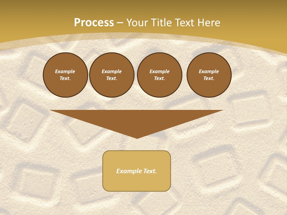 Coast Golden Texture PowerPoint Template