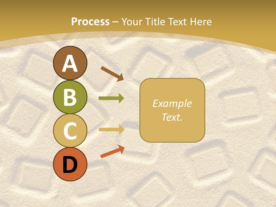 Coast Golden Texture PowerPoint Template