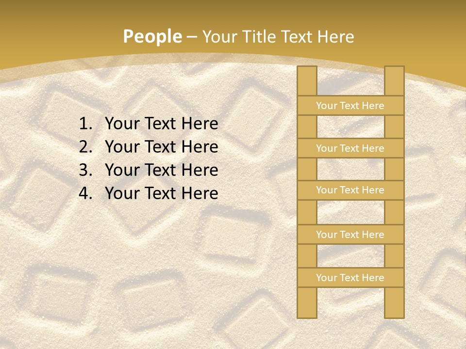 Coast Golden Texture PowerPoint Template