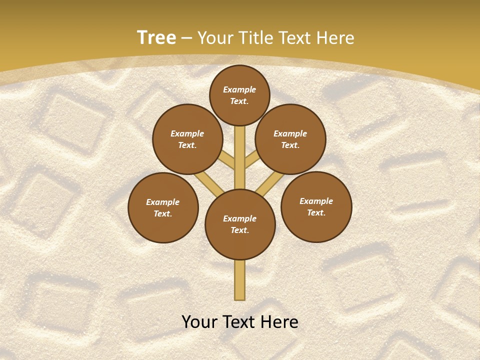 Coast Golden Texture PowerPoint Template