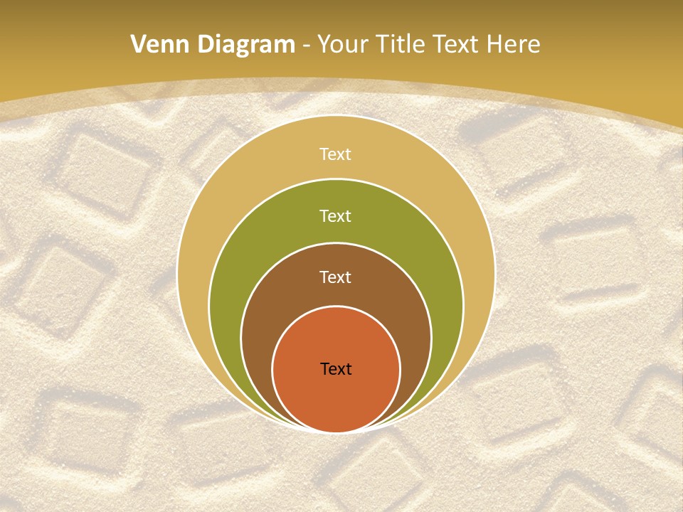 Coast Golden Texture PowerPoint Template