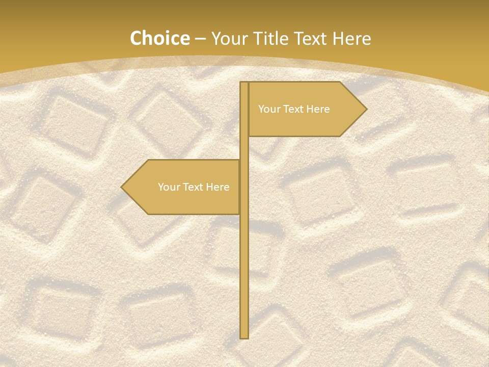 Coast Golden Texture PowerPoint Template