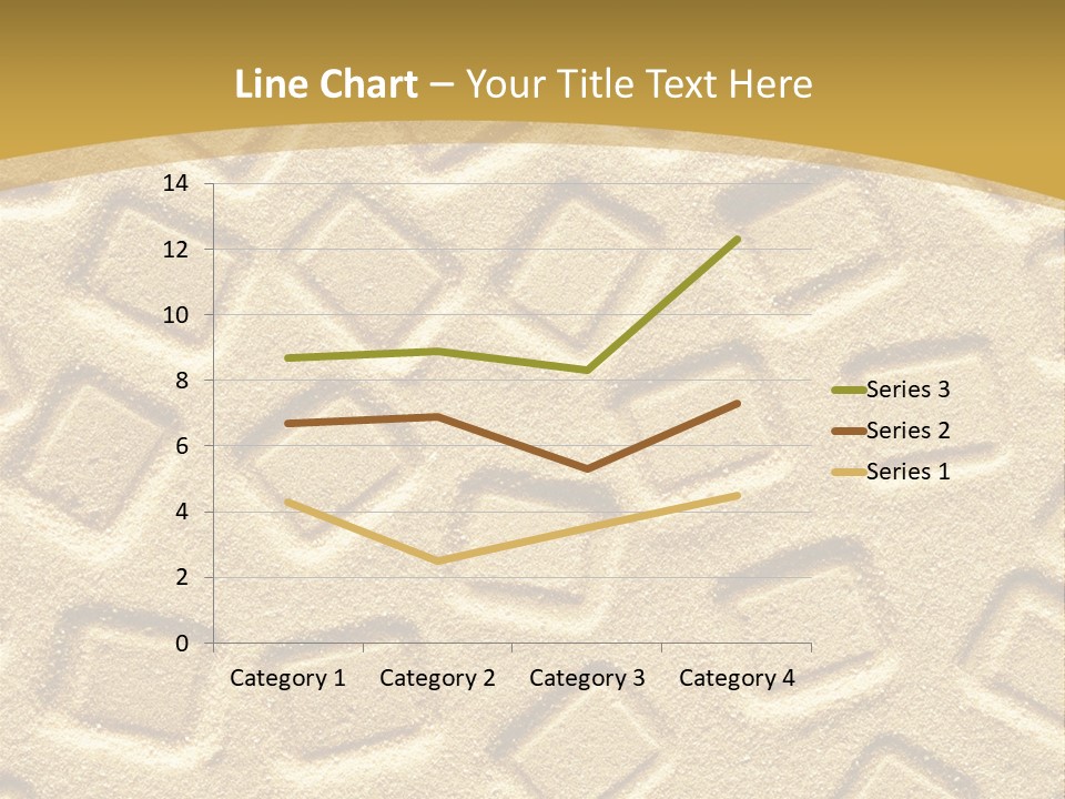 Coast Golden Texture PowerPoint Template