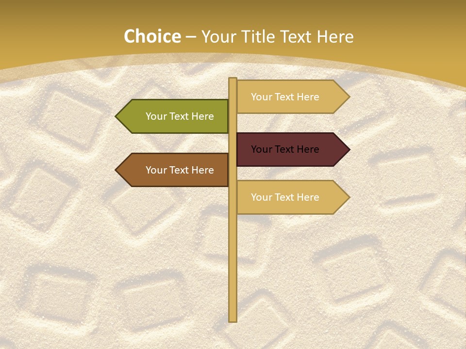 Coast Golden Texture PowerPoint Template