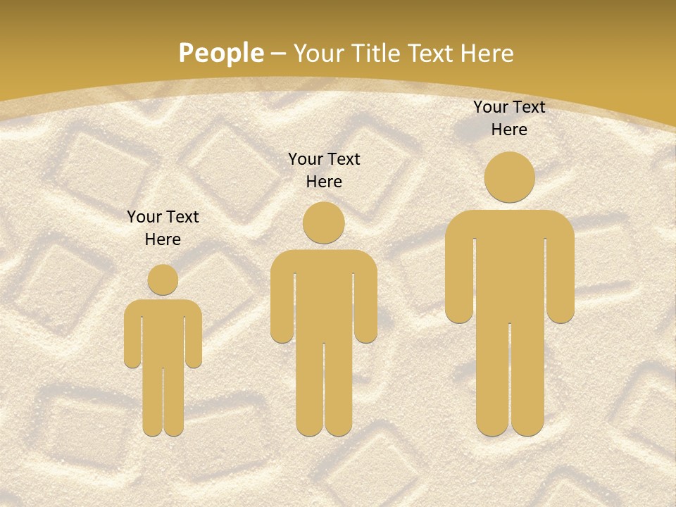 Coast Golden Texture PowerPoint Template